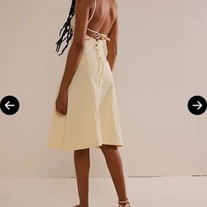 Free People It's A Date Midi Dress In Lemonilla